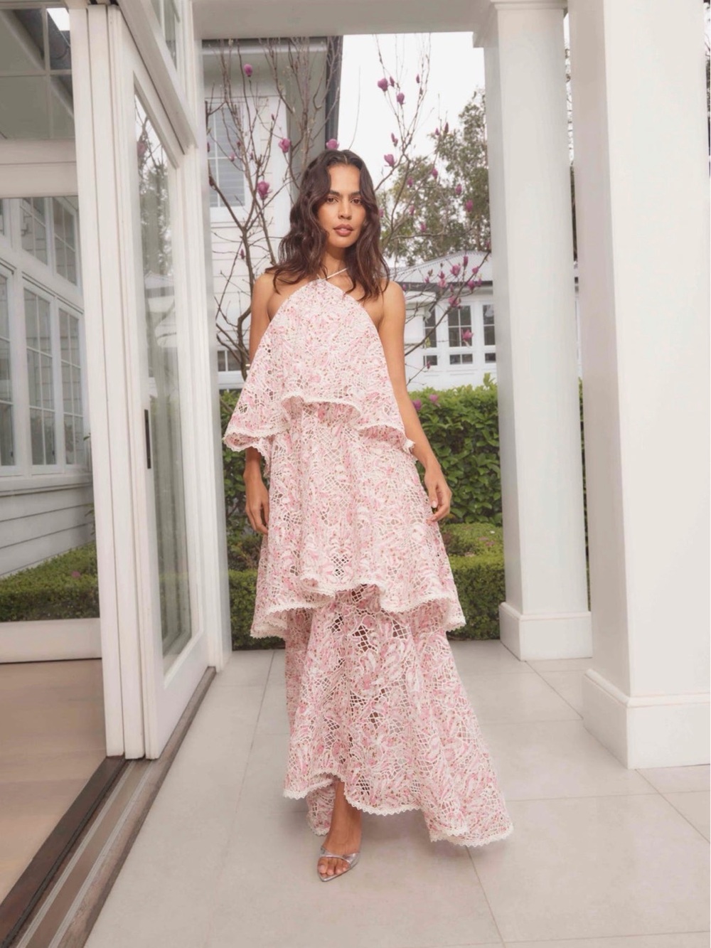Elliatt Valencia Floral Tiered Gown - Picture 6 of 7